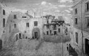 I luoghi di F.Speranza, dipinto dei 1947, Piazza Fortinguerra,Piazza di Puglia..jpg